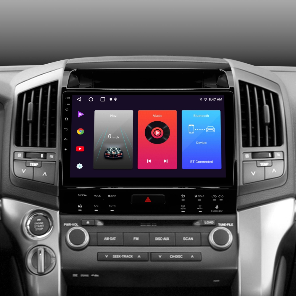 Автомобільна штатна магнітола SIGMA F9216 ANDROID 10 2+32 Gb Toyota Land Cruiser 11 200 2007-2015 (F2) (B) 9" (L3)