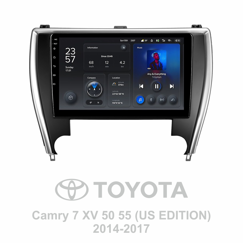 Штатная магнитола Teyes X1 2+32Gb Toyota Camry 7 XV 50 55 North America 2014-2017 10"