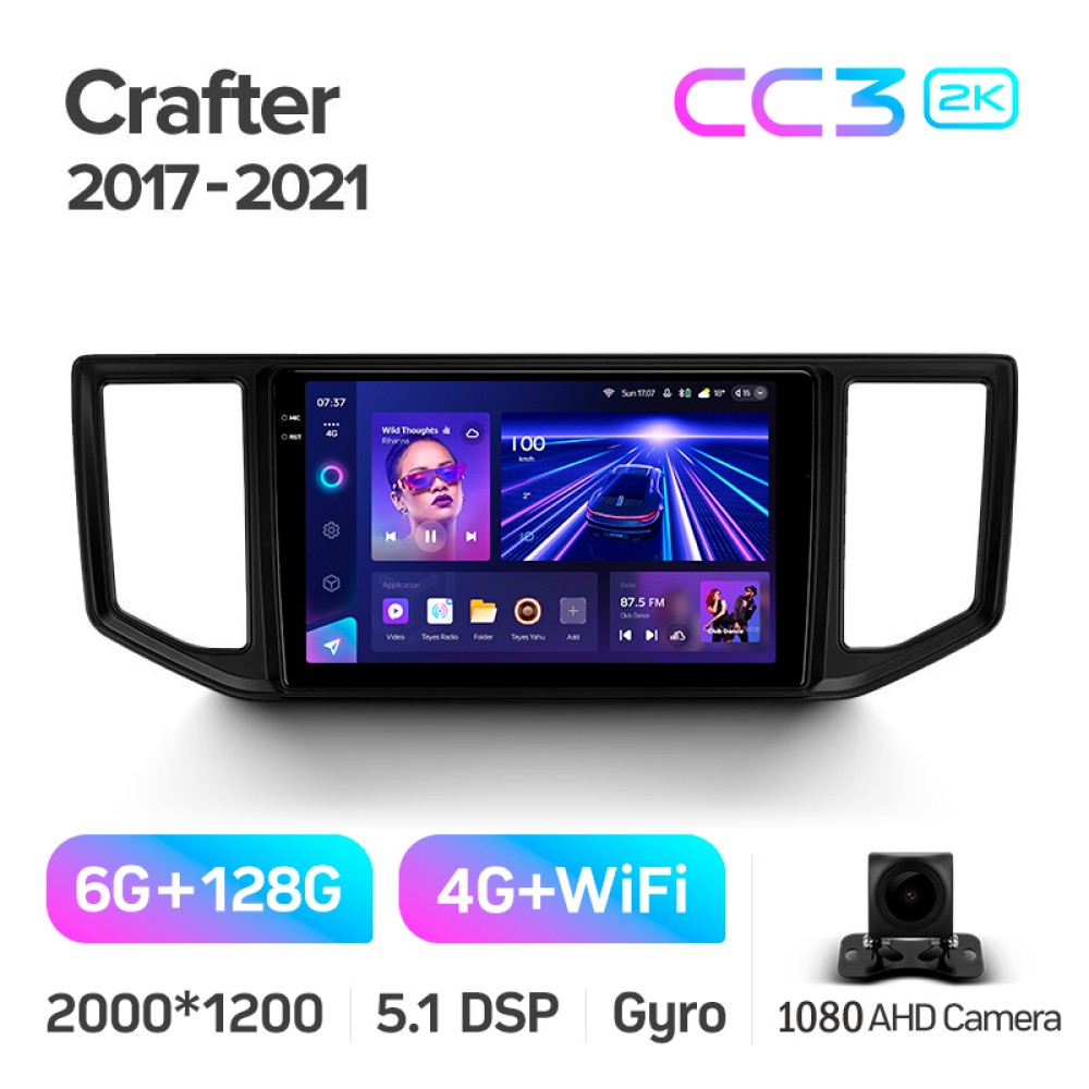 Штатна магнітола Teyes CC3 6+128 Gb Volkswagen Crafter 2017-2021 10" 2k (L1)