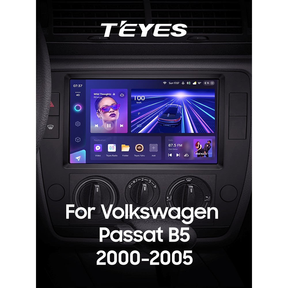 Штатная магнитола Teyes CC3 6+128 Gb Volkswagen Passat B5 2000-2005 9" 2k