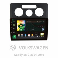 Штатная магнитола SIGMA X10464 ANDROID 10 4+64 Gb 4G DSP Volkswagen Caddy 2K 3 III 2004 – 2010 10"