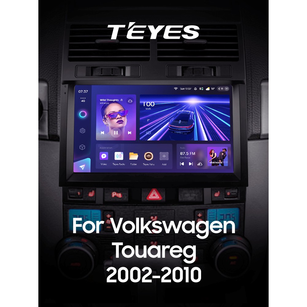 Штатна магнітола Teyes CC3 4+32 Gb Volkswagen Touareg GP 2002-2010 (F1) 9" 2k