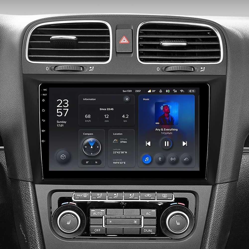 Штатна магнітола Teyes X1 2+32Gb Volkswagen Golf 6 2006-2018 9"