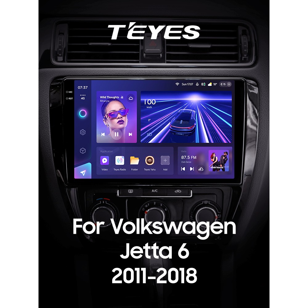 Штатная магнитола Teyes CC3 6+128 Gb Volkswagen Jetta 6 2011-2018 10" 2k
