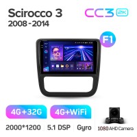 Штатная магнитола Teyes CC3 4+32 Gb Volkswagen Scirocco 3 III Mk3 2008-2014 (F1) 9" 2k