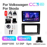 Штатная магнитола Teyes CC3 4+32 Gb Volkswagen Universal For Volkswagen Bora/Golf 6/Passat/Scirocco/Sharan/Touran For Skoda Octavia/Fabia 2 PQ 10" 2k