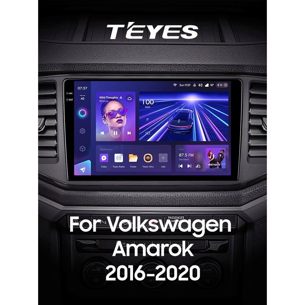 Штатна магнітола Teyes CC3 6+128 Gb Volkswagen Amarok 1 2016-2020 9" 2k (L1)