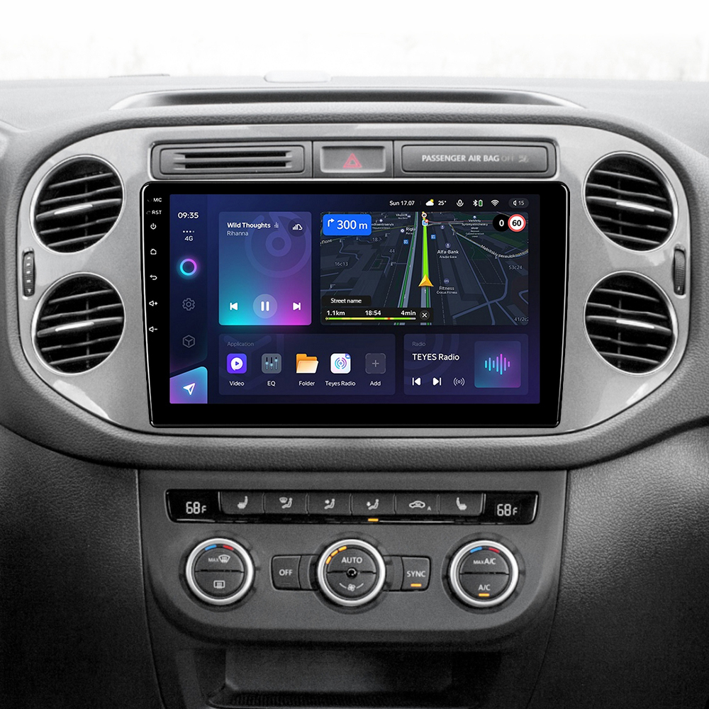 Автомобільна штатна магнітола Teyes CC3L 4+32 Gb Volkswagen Tiguan 1 NF 2006-2017 (F2) silver 9"