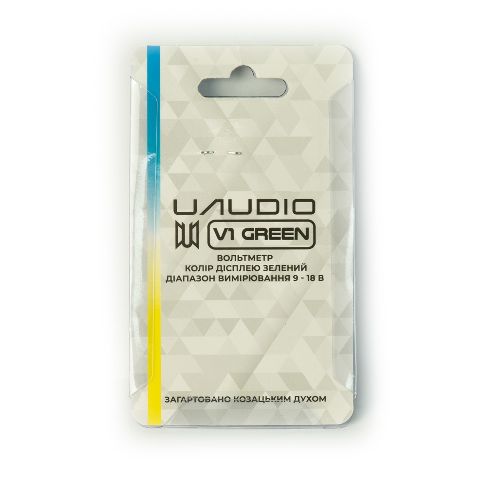 Вольтметр автомобільний UAudio V1 Green