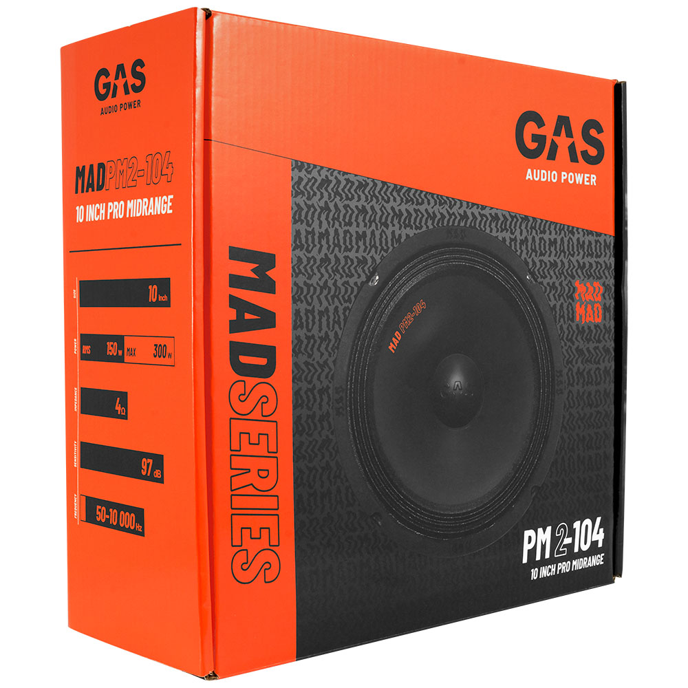 Низько-середньочастотний динамік GAS MAD PM2-104 (1 шт) 10″ (25 см)