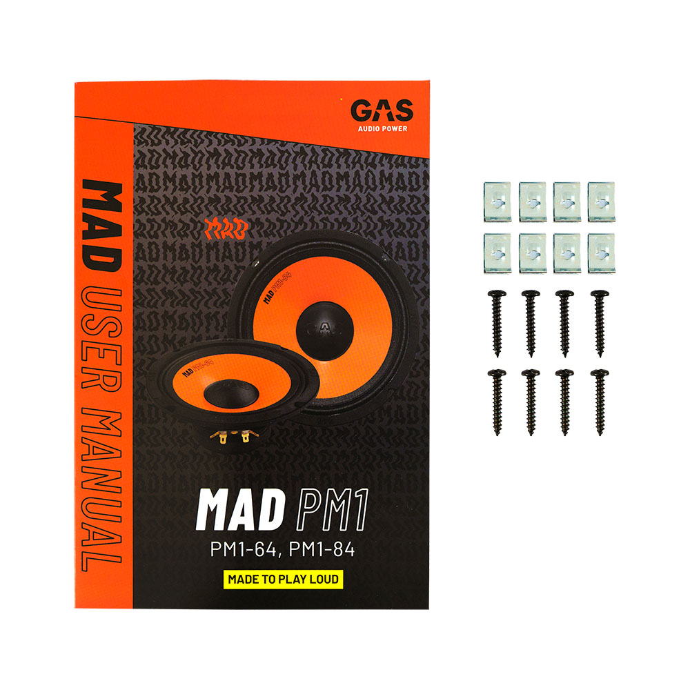 Низко-среднечастотные динамики GAS MAD PM1-84 (8″ 20 см)