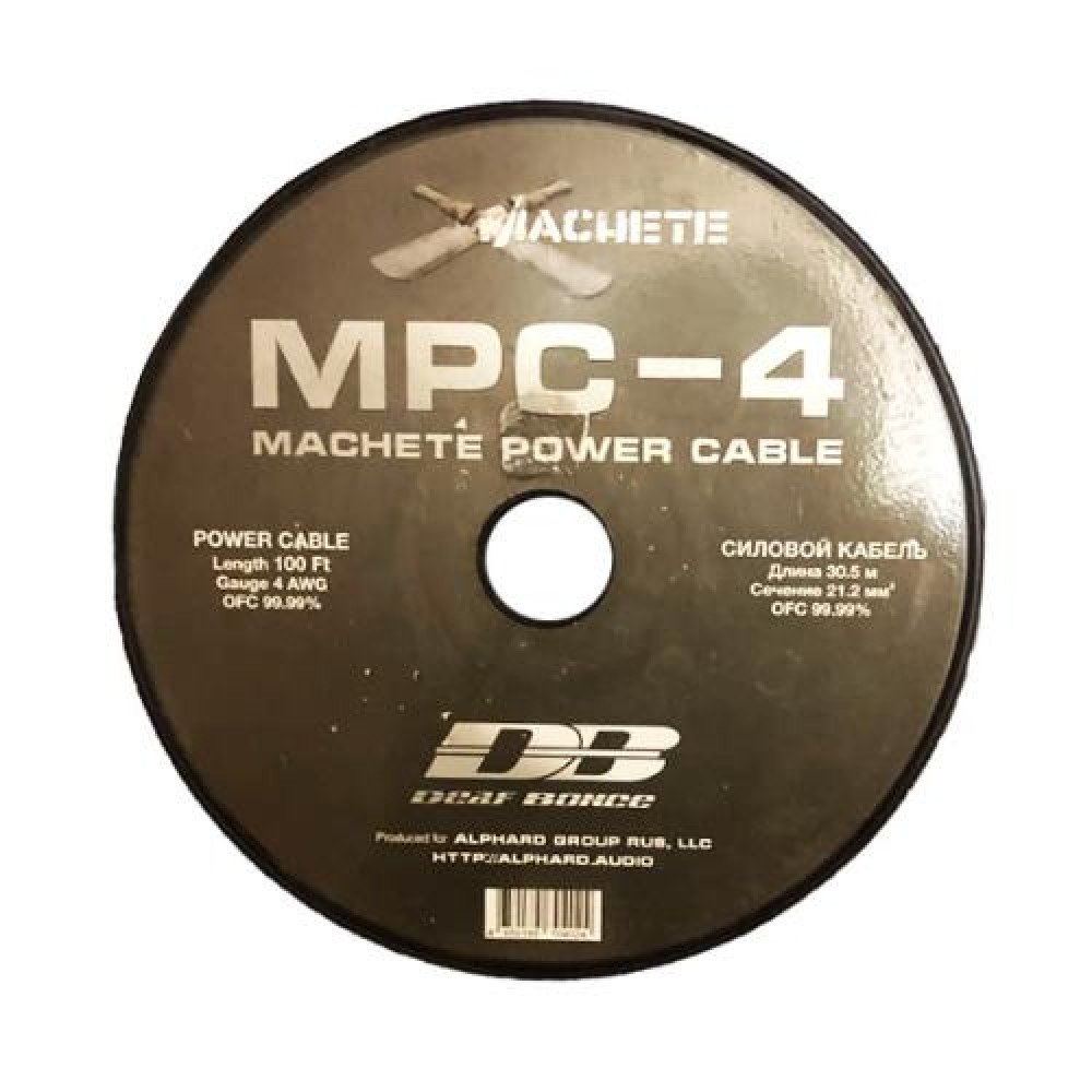 Кабель силовой Deaf Bonce MPC-4GA (Green)