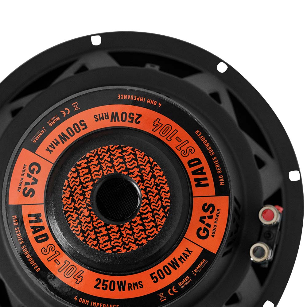Сабвуферний динамік GAS MAD S1-104 10″