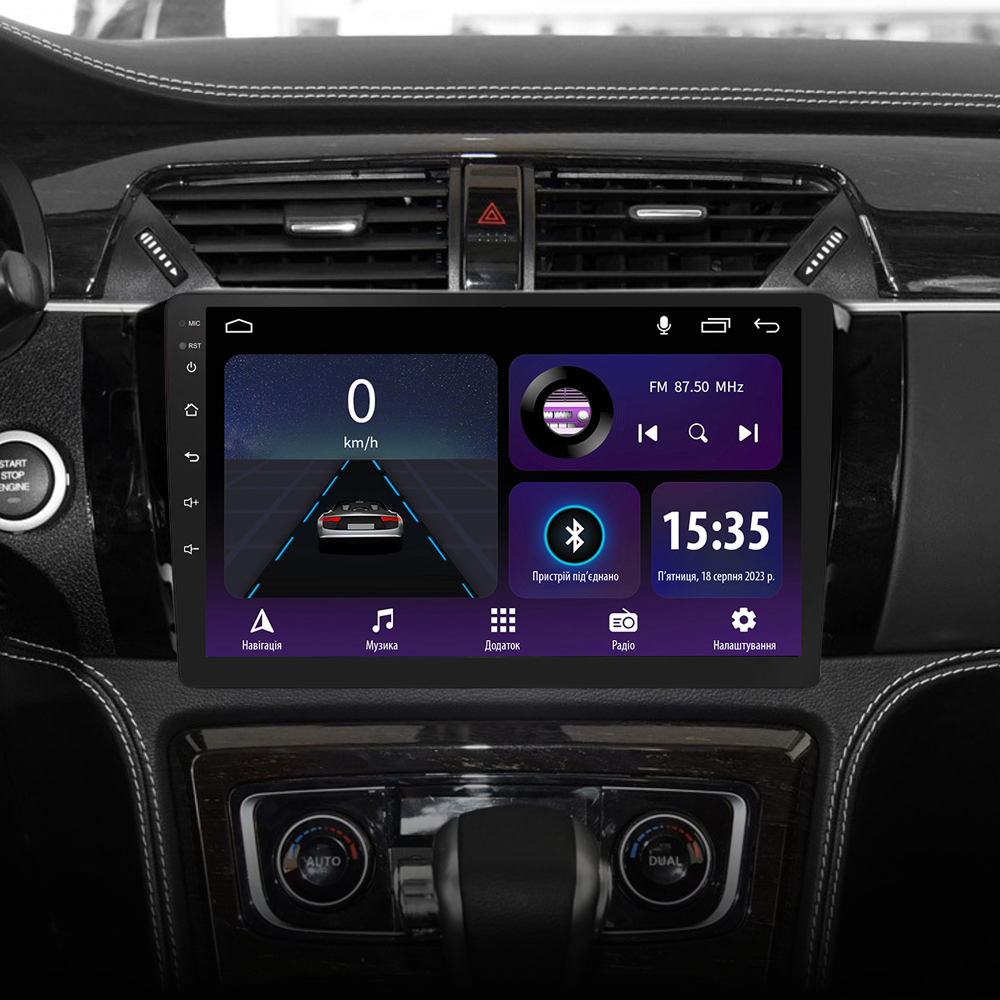 Автомобільна штатна магнітола SIGMA E10232 ANDROID 10 2+32 Gb Zotye T600 2014-2019 10" дюймів