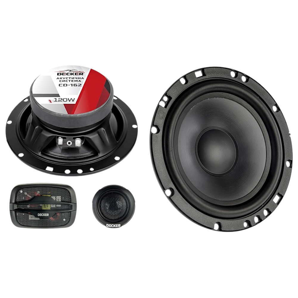 Автомобільна акустична система DECKER CD-162 6.5″ - Придбати в
